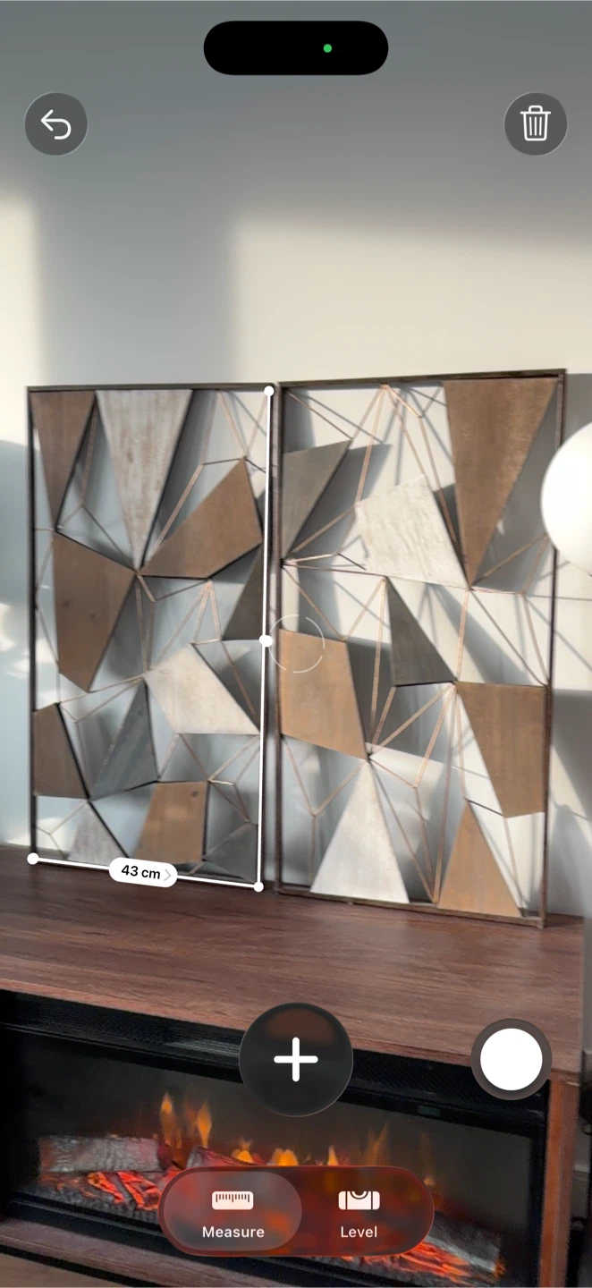 Set of 2 Geometric walnut Wood Wall Art Panels