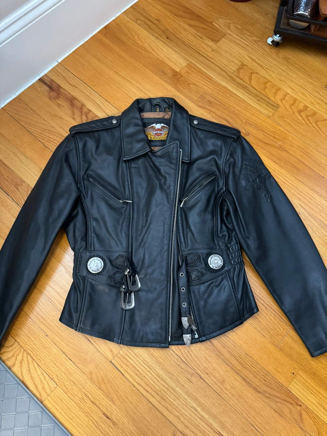 Harley-Davidson Women's Black Leather Motorcycle Jacket