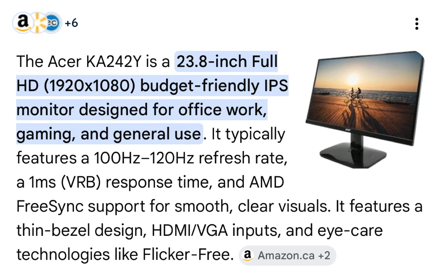 Acer Monitors - photo 4