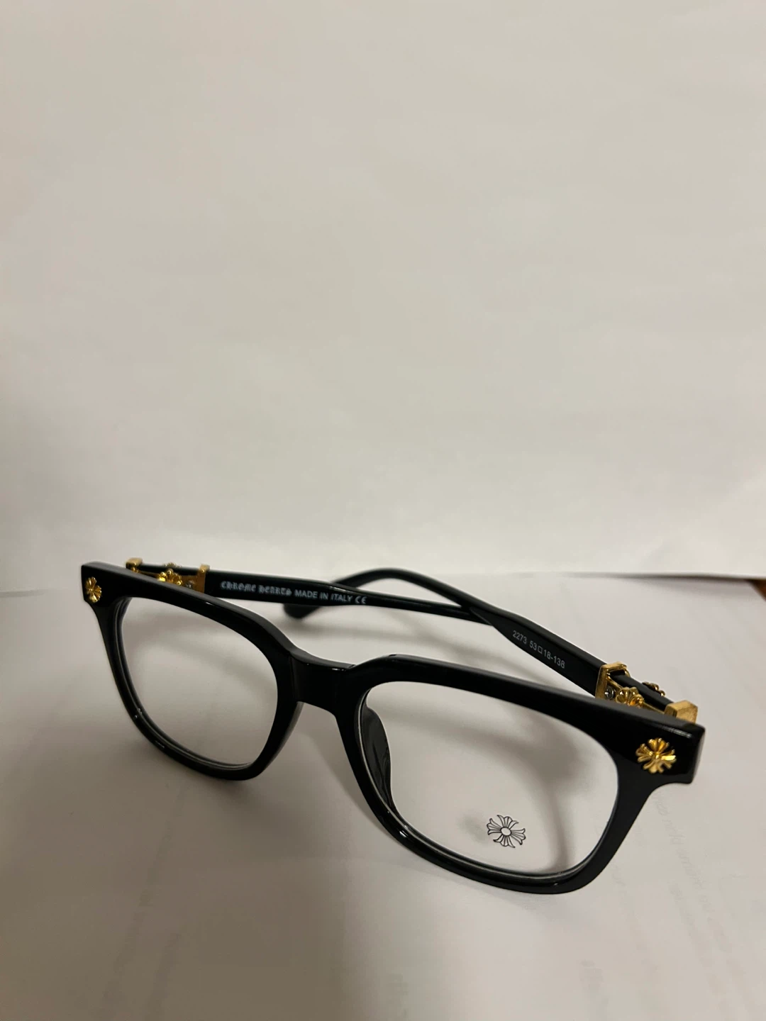 Lunettes Chrome Hearts 2273 Noires avec détails dorés
