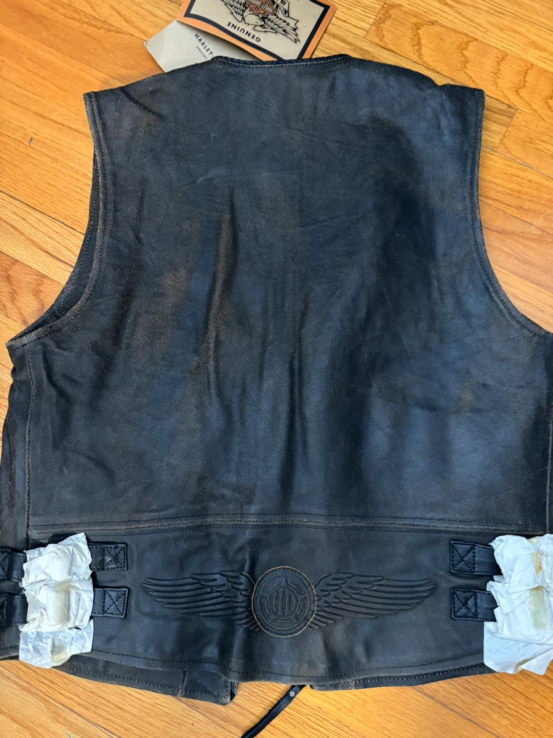 Harley-Davidson Men's Leather Vest - Size Medium - photo 2