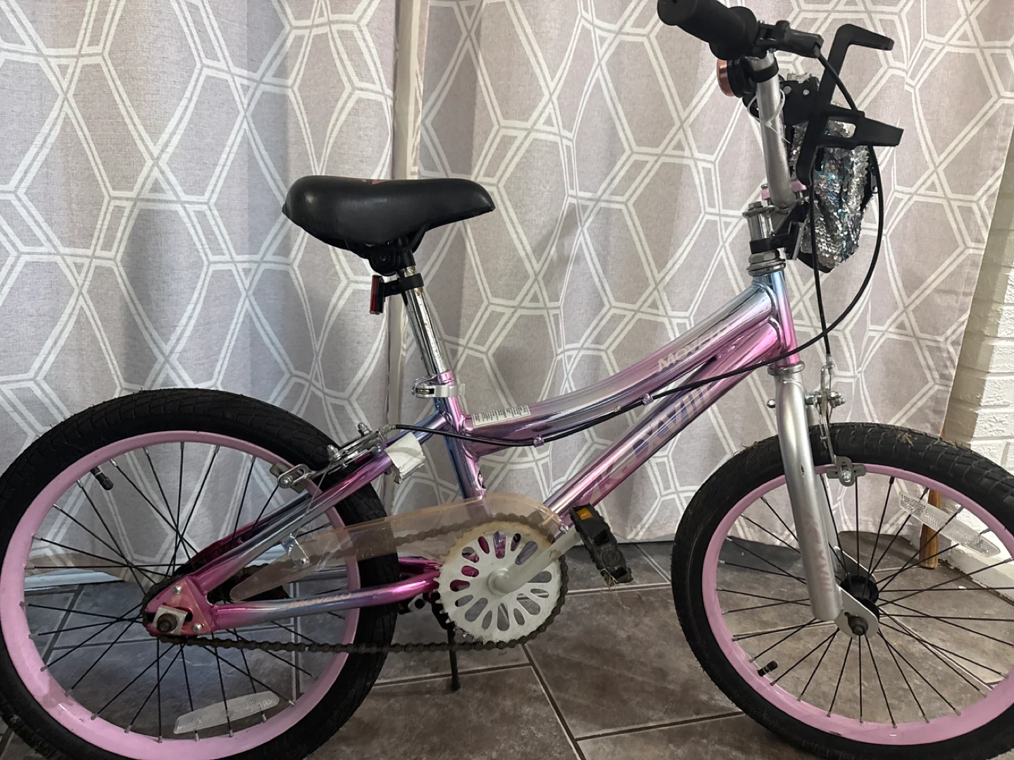 Girls Pink BMX Bike with Handlebar Bag - photo 3
