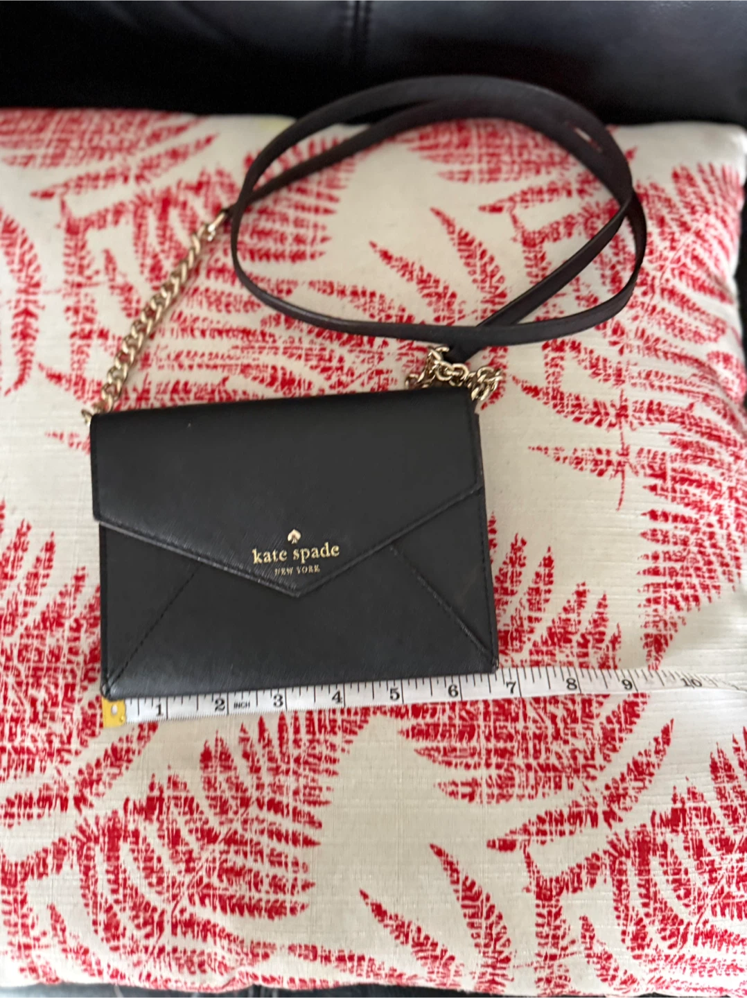 Kate Spade Black side bag with Chain