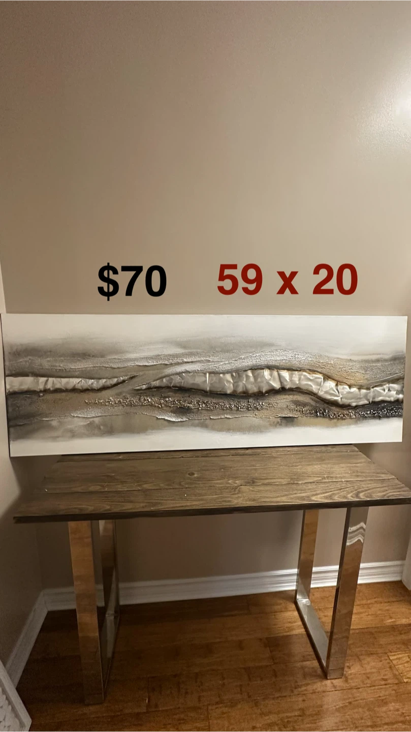 Textured Landscape Wall Art 59" x 20"