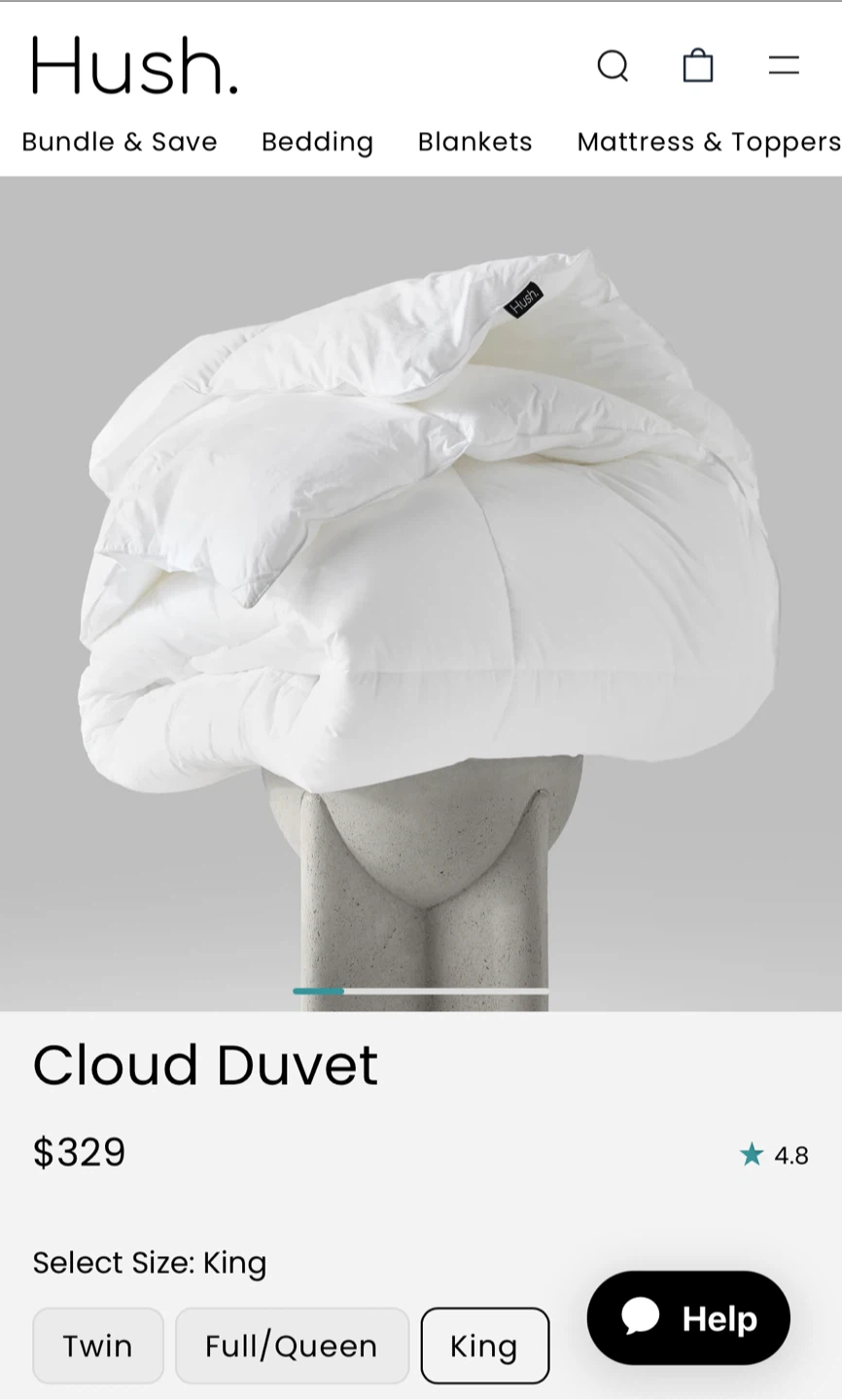 BRAND NEW Hush Cloud Duvet - King Size - photo 4