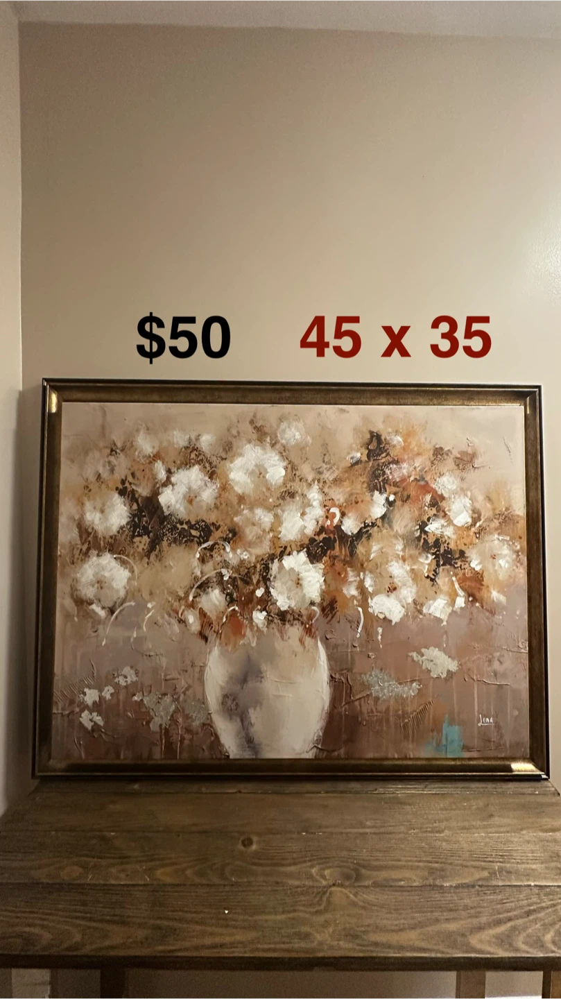 Floral Vase Painting 45 x 35