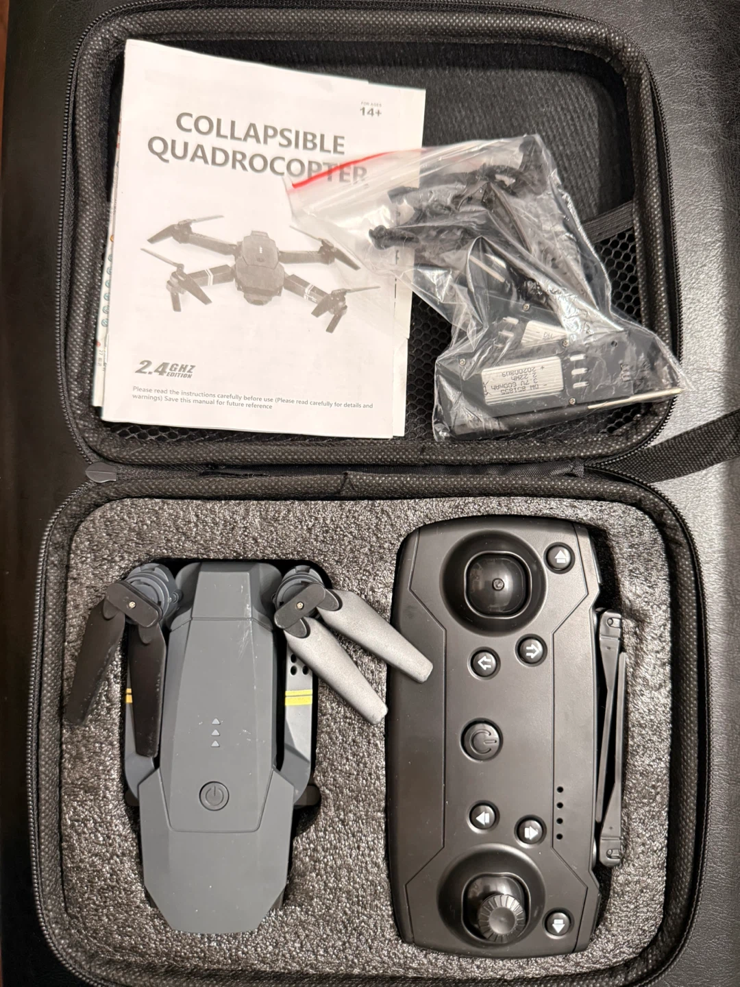 Collapsible Quadcopter Drone with Remote and Case - photo 2