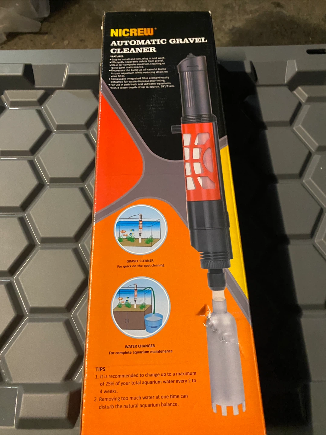Nicrew Automatic Gravel Cleaner & Water Changer