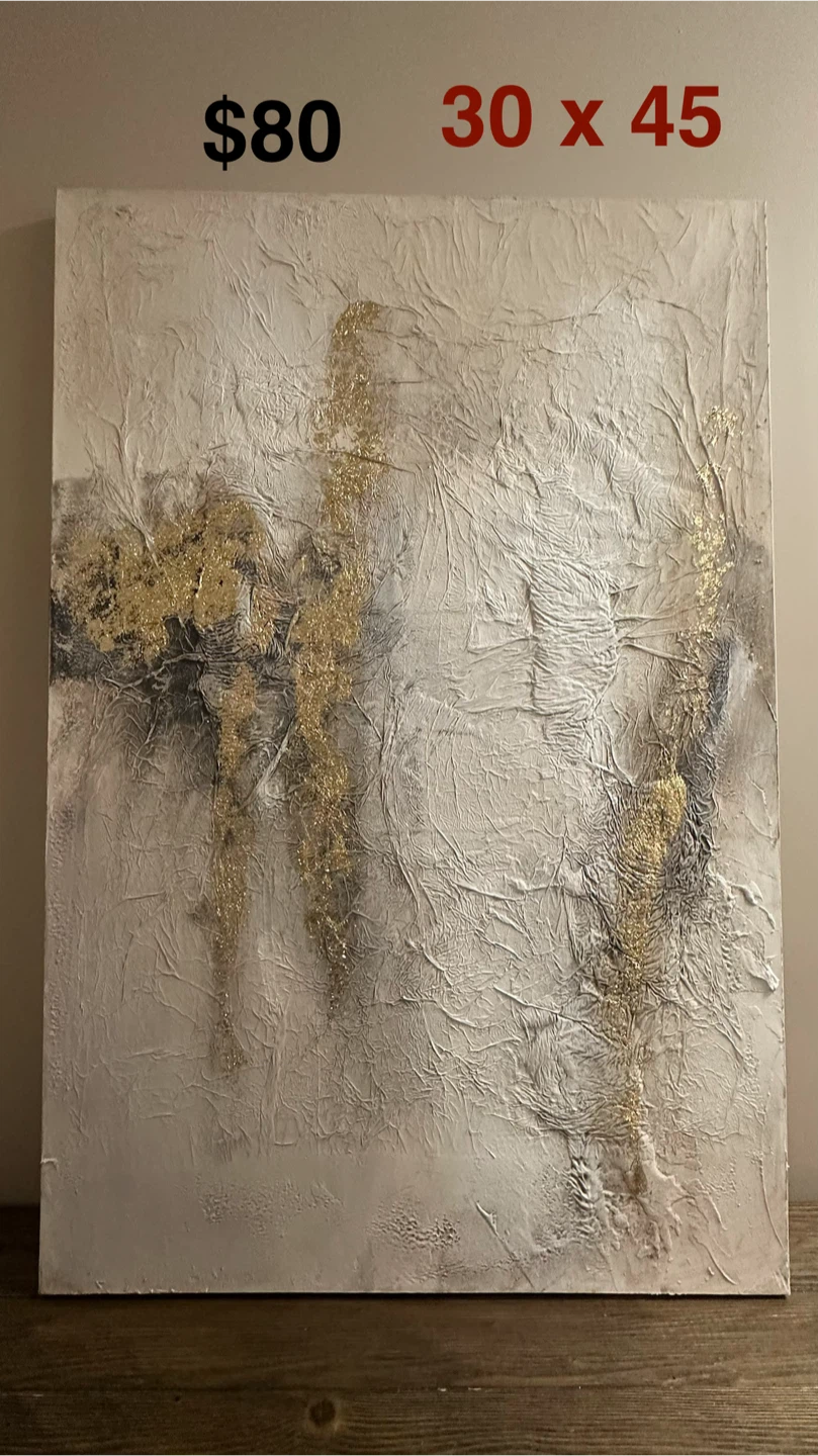 Textured Abstract Canvas Art 30x45