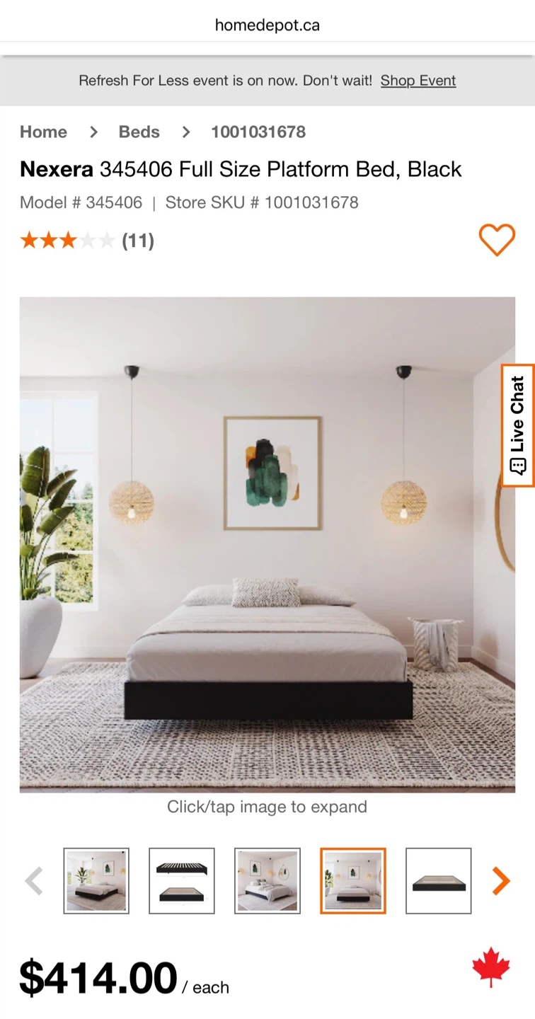 Floating Bed Frame (Full Size) - photo 3