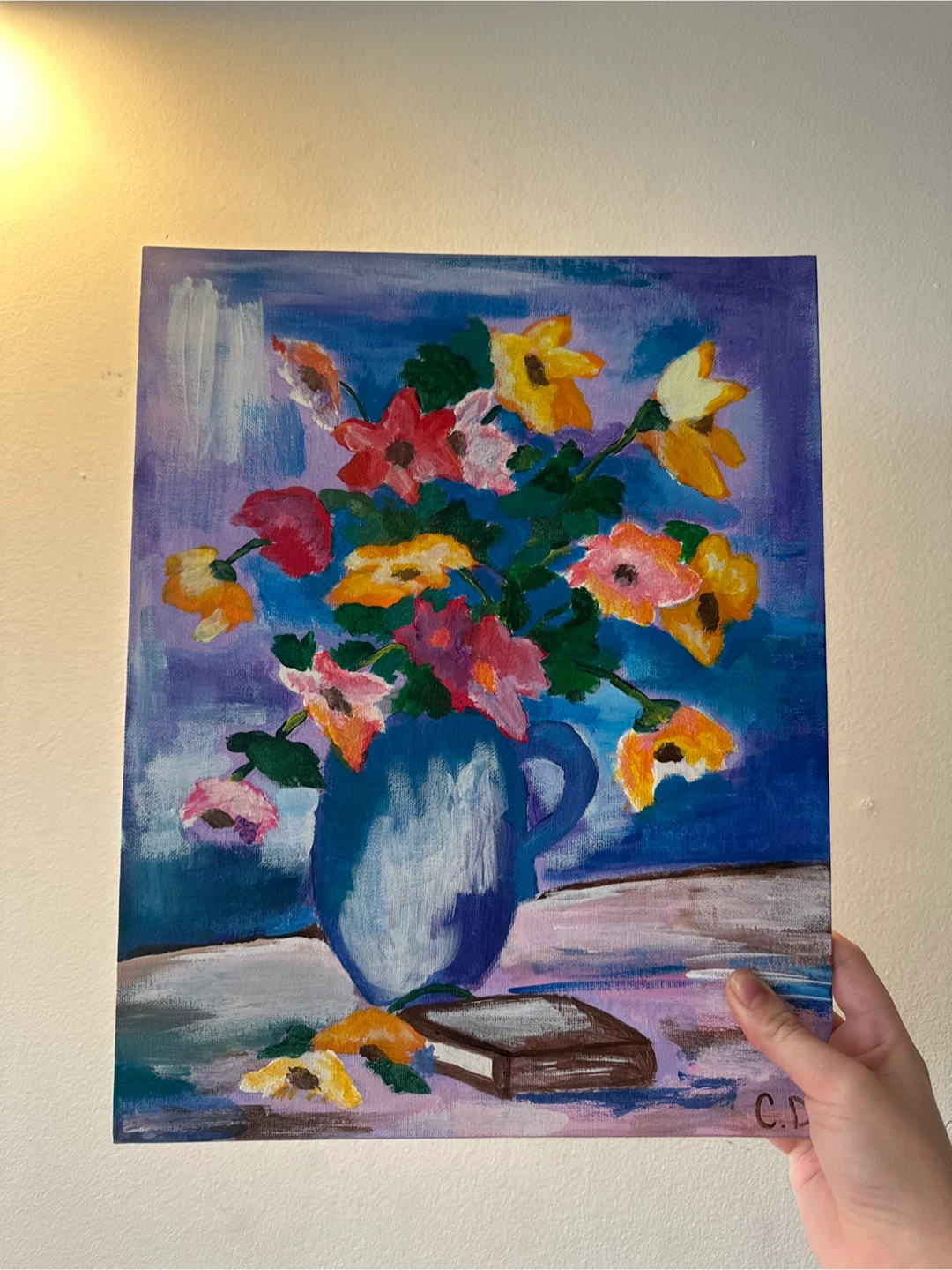 Original Acrylic Painting - Floral Still Life - photo 2