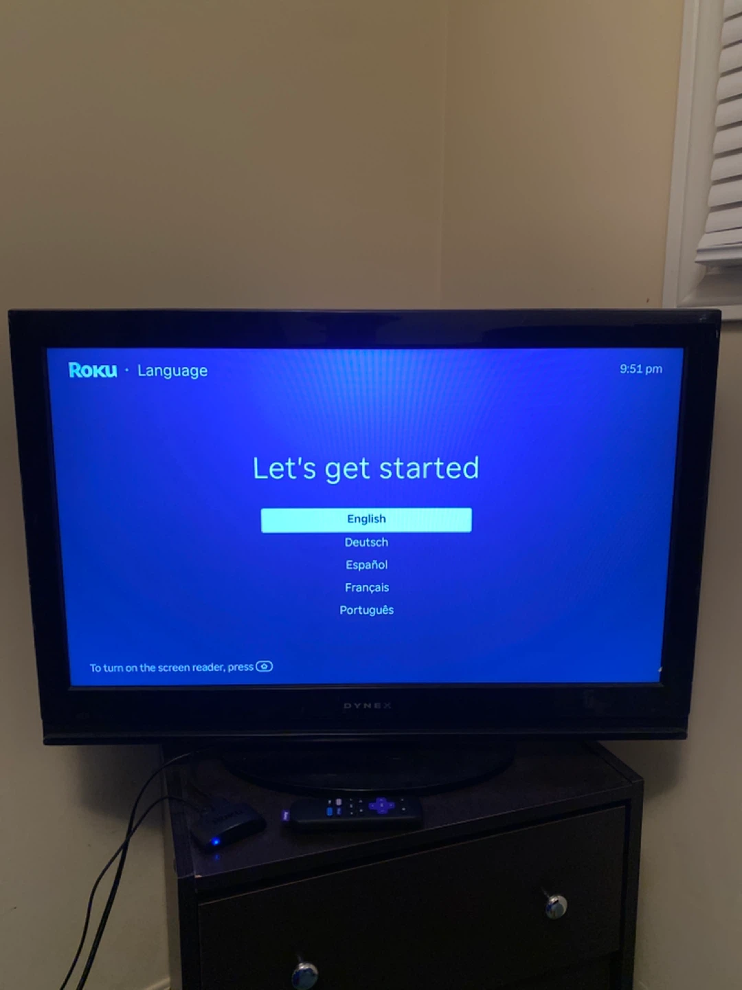 Roku Streaming Stick & Dynex TV