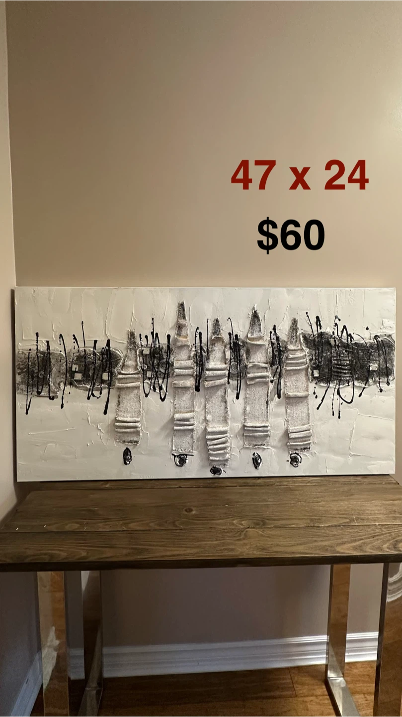 Textured Cityscape Canvas Art 47x24