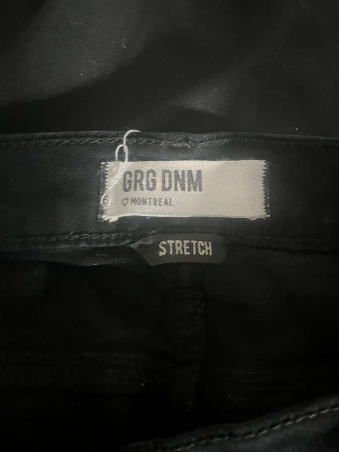 GRG DNM Black Stretch Denim Shorts - photo 3