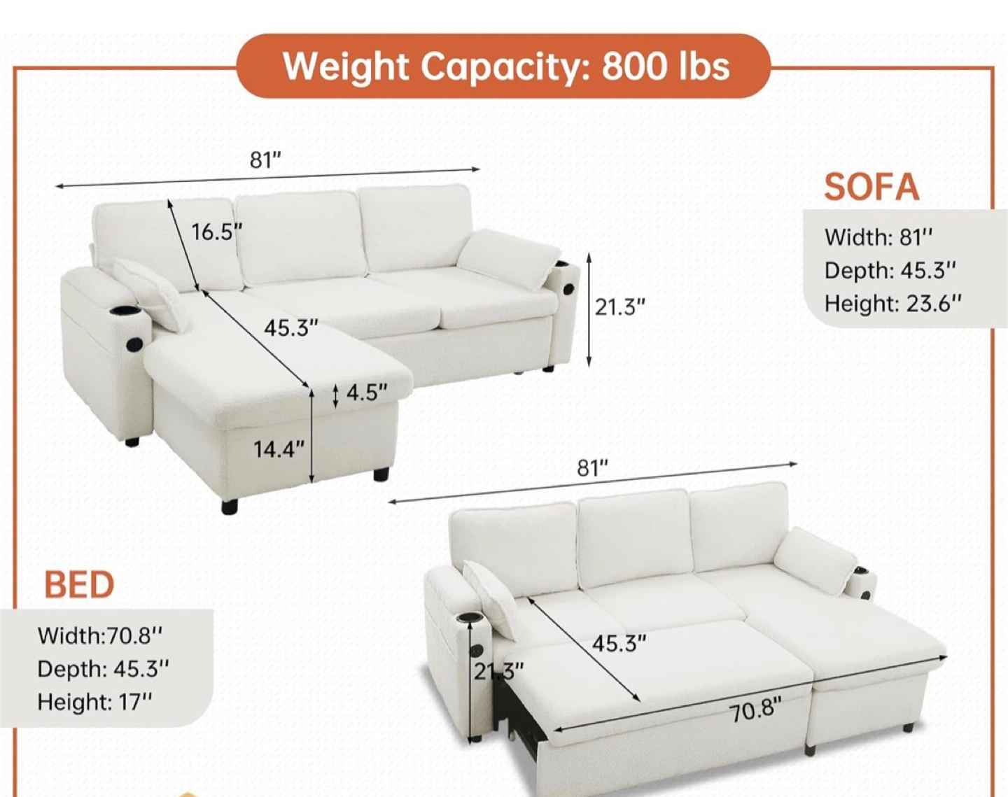 Sectional Sofa with Storage - photo 4