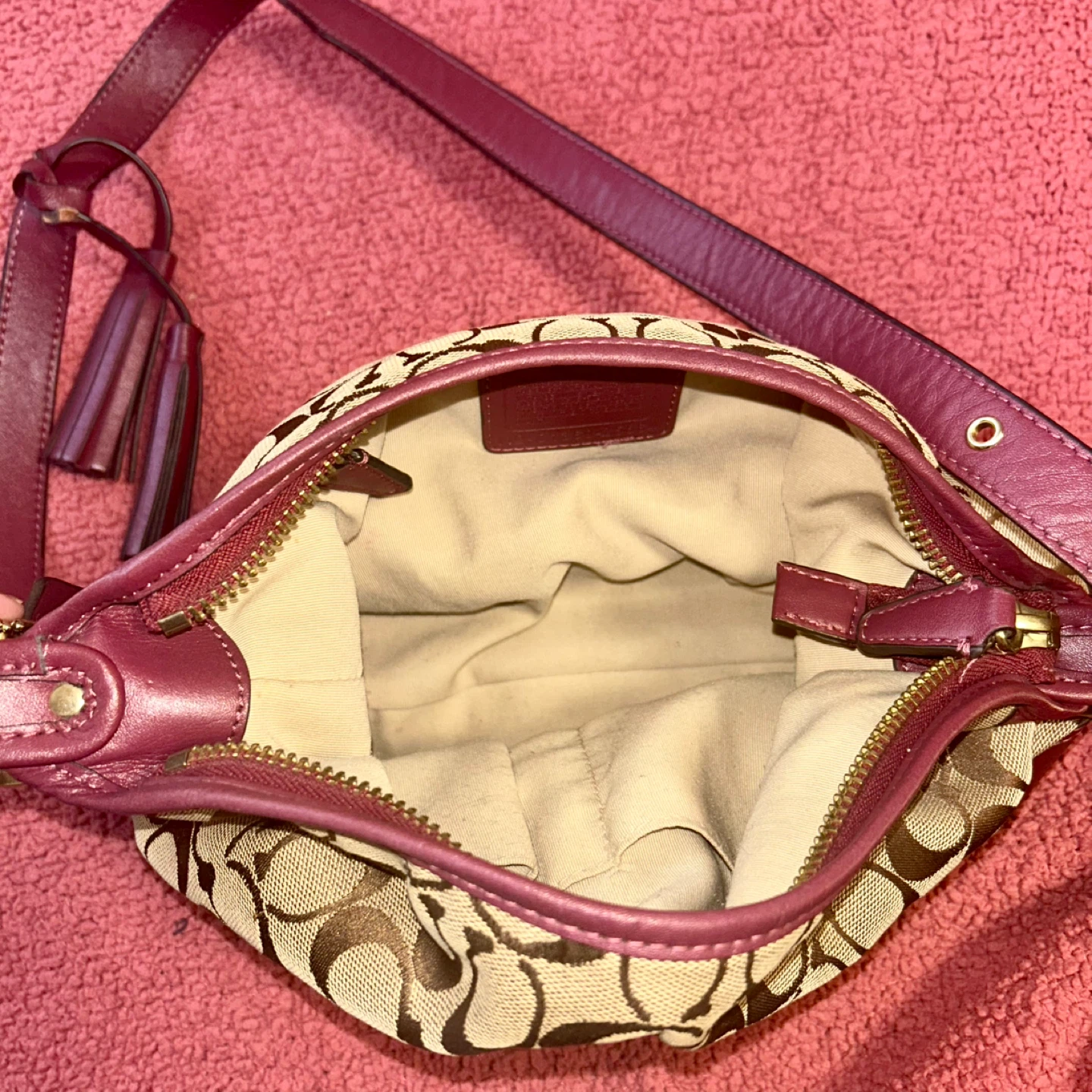 Coach Signature Canvas & Leather Crossbody Purse - photo 2