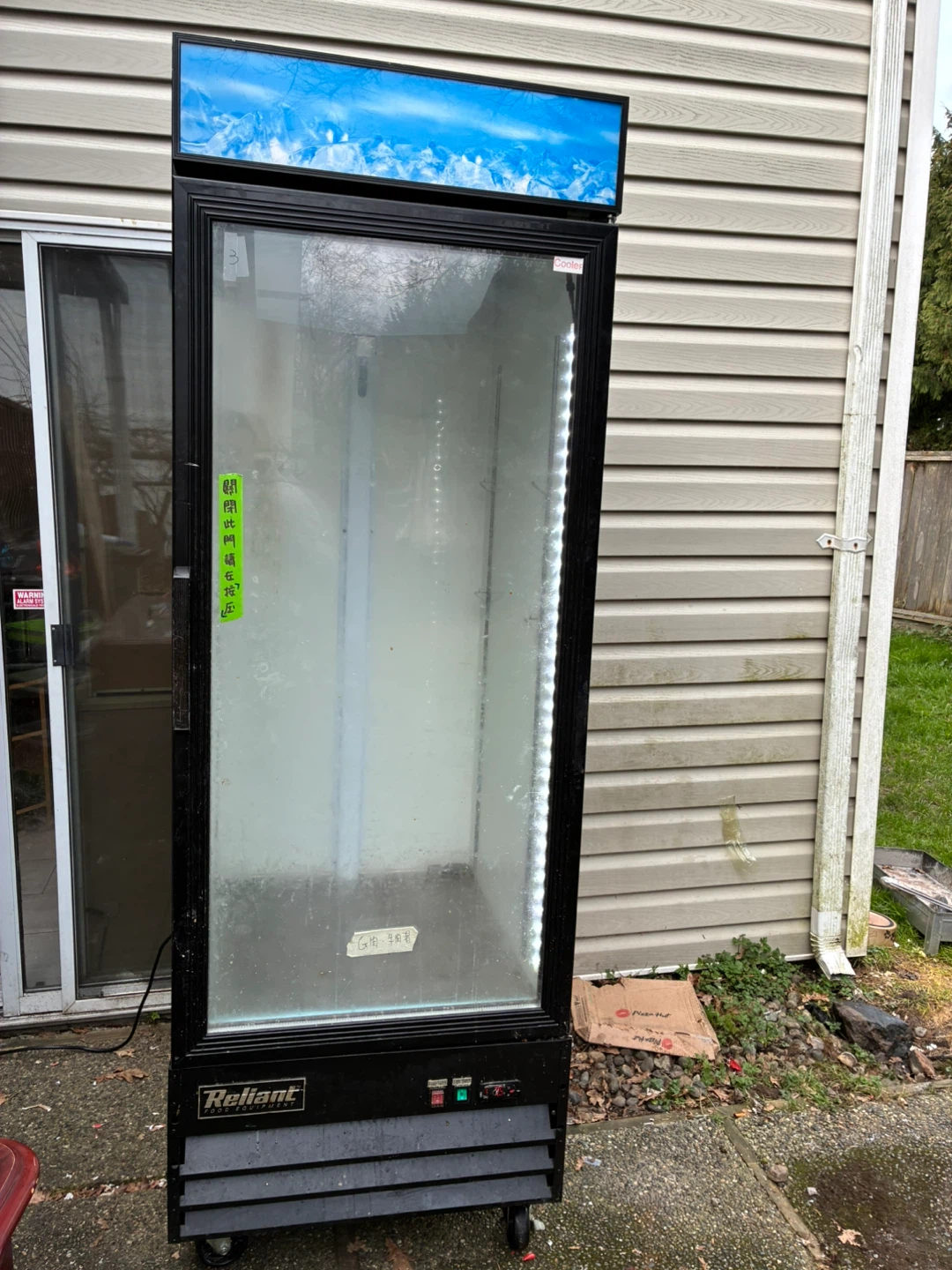 Reliant Glass Door Commercial Refrigerator Freezer Cooler