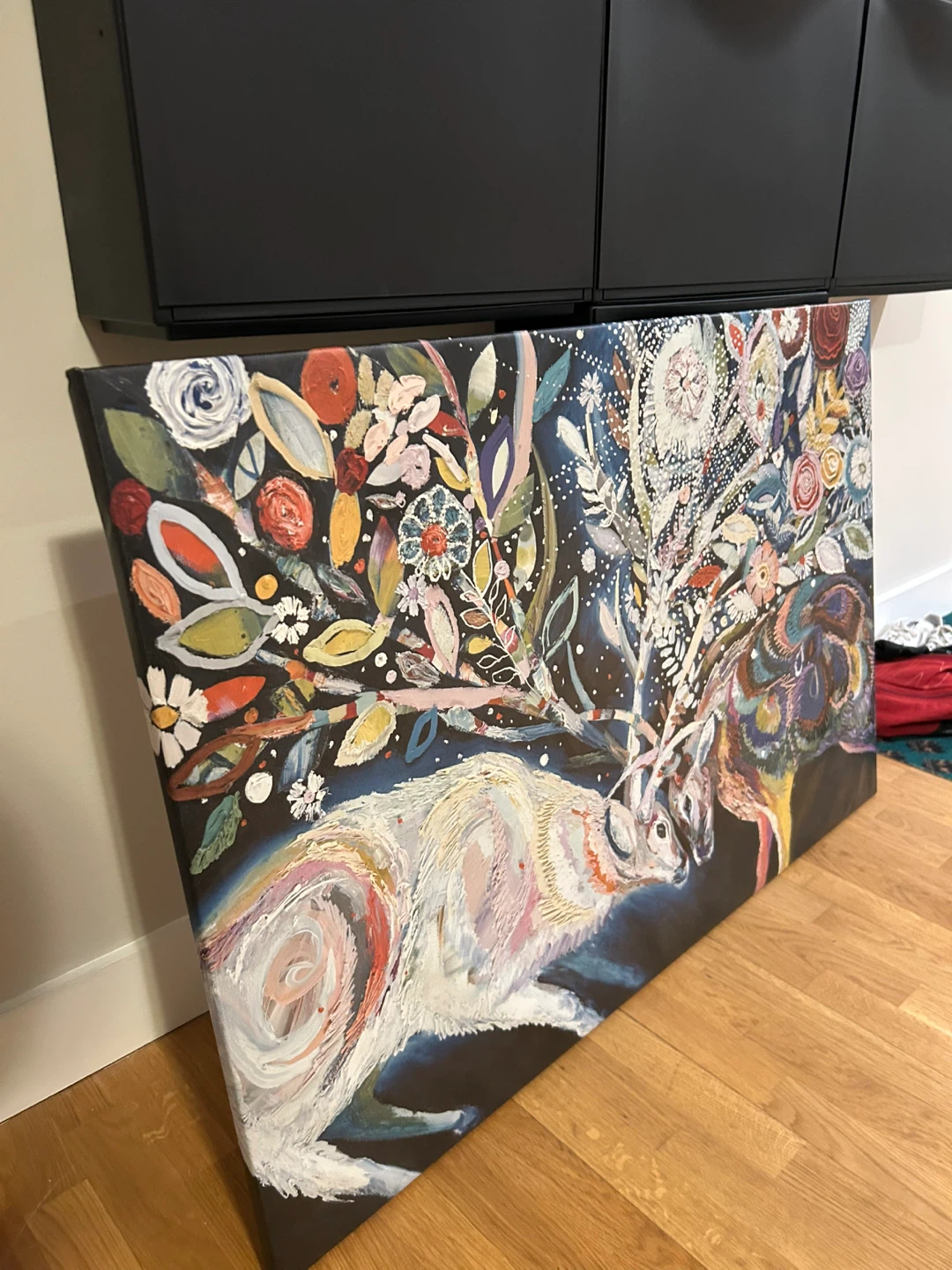 BJORKSTA huge 2 deers wall canvas (discontinued design) - photo 2
