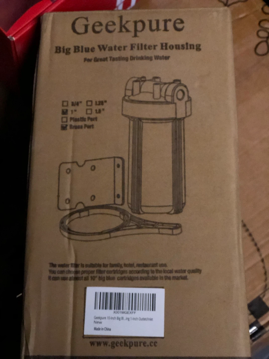 Geekpure 2.5x10 Inch Big Blue Filter Housing - photo 2