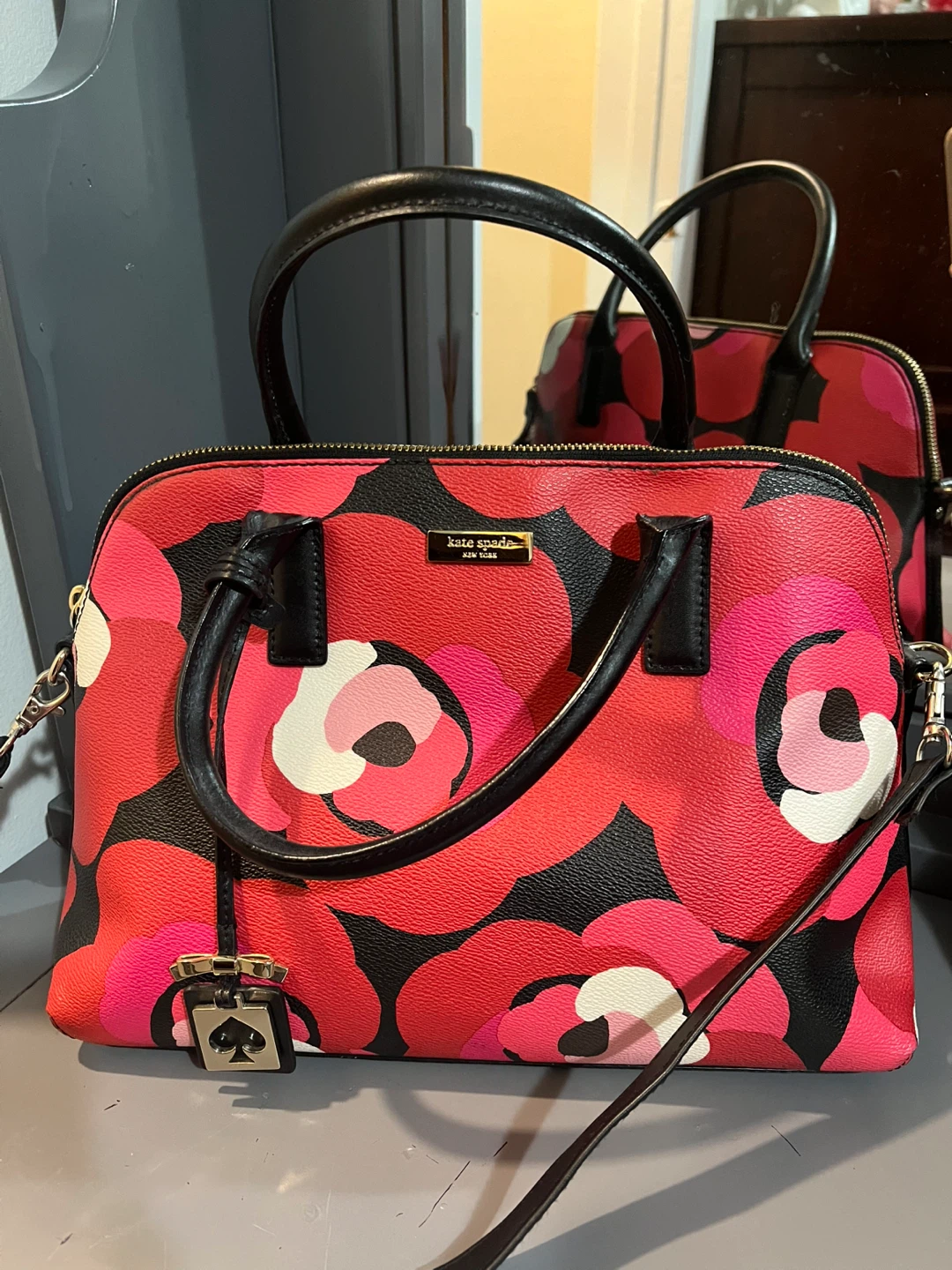 Kate Spade New York floral print dome satchel handbag - photo 2