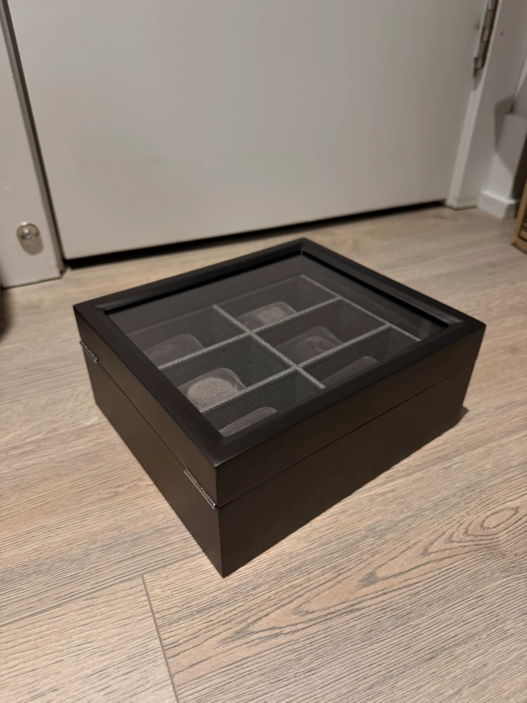 Black 6-Slot Watch Display Box - photo 3