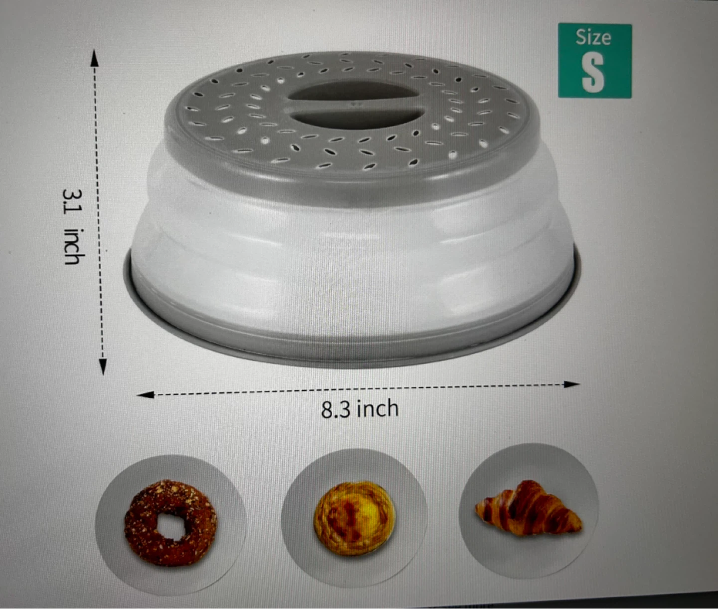 Collapsible Microwave Food Cover - photo 2