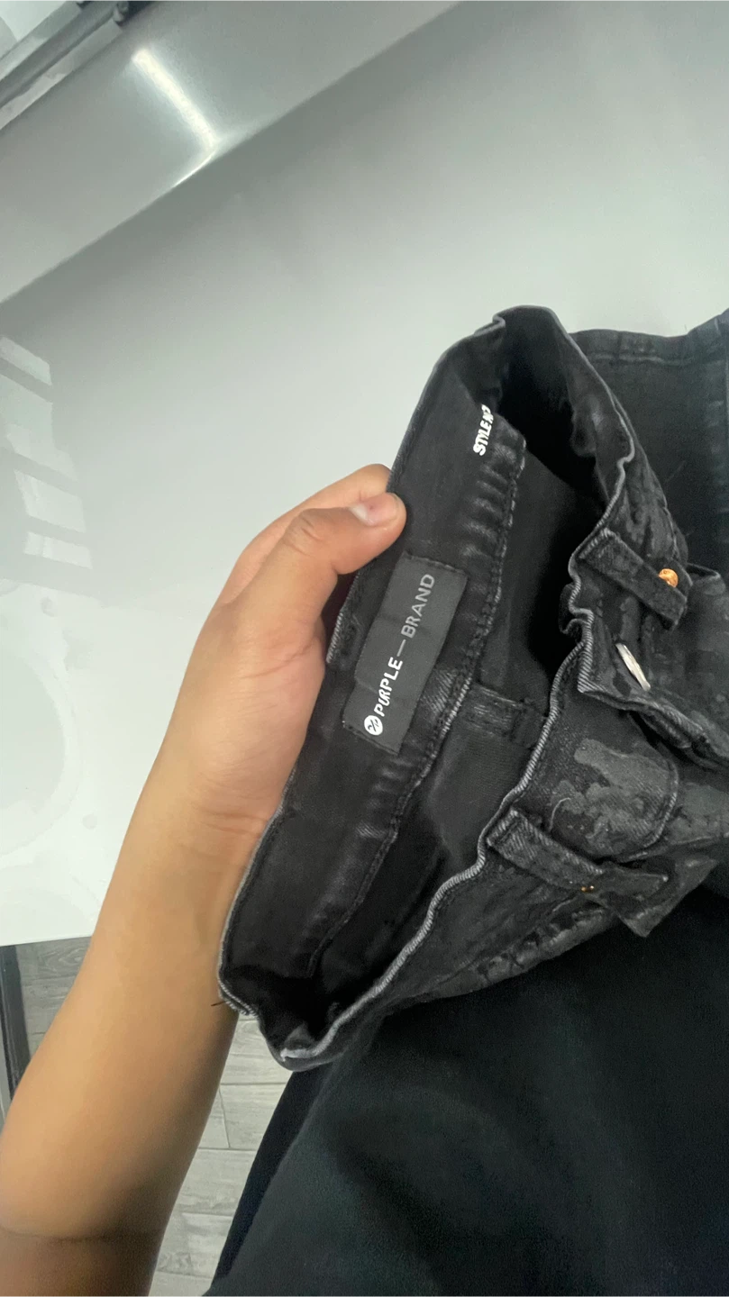 Purple Brand Black Textured Jeans - photo 3