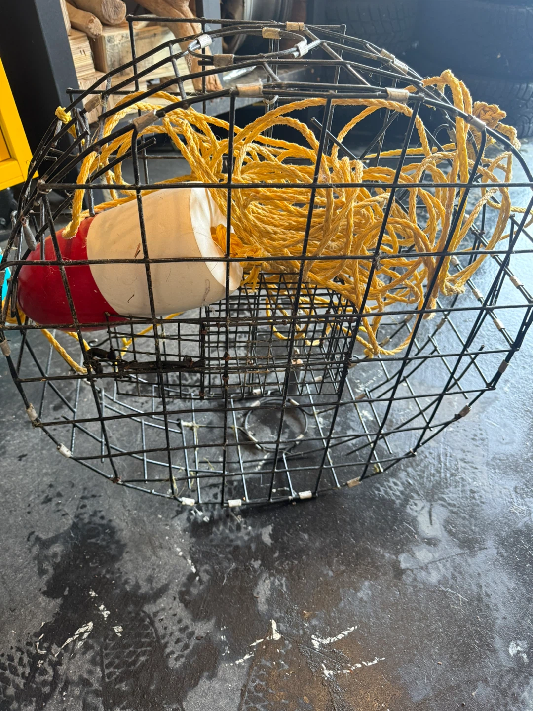 Crab Trap Fishing Cage with Rope and Buoy - photo 3