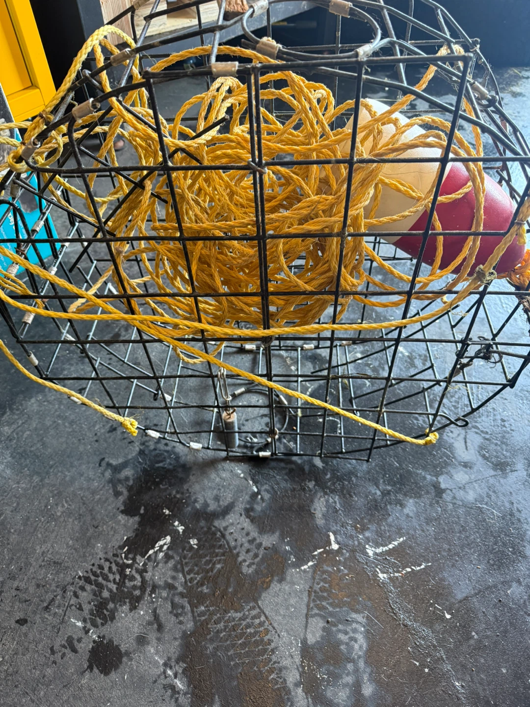 Crab Trap Fishing Cage with Rope and Buoy