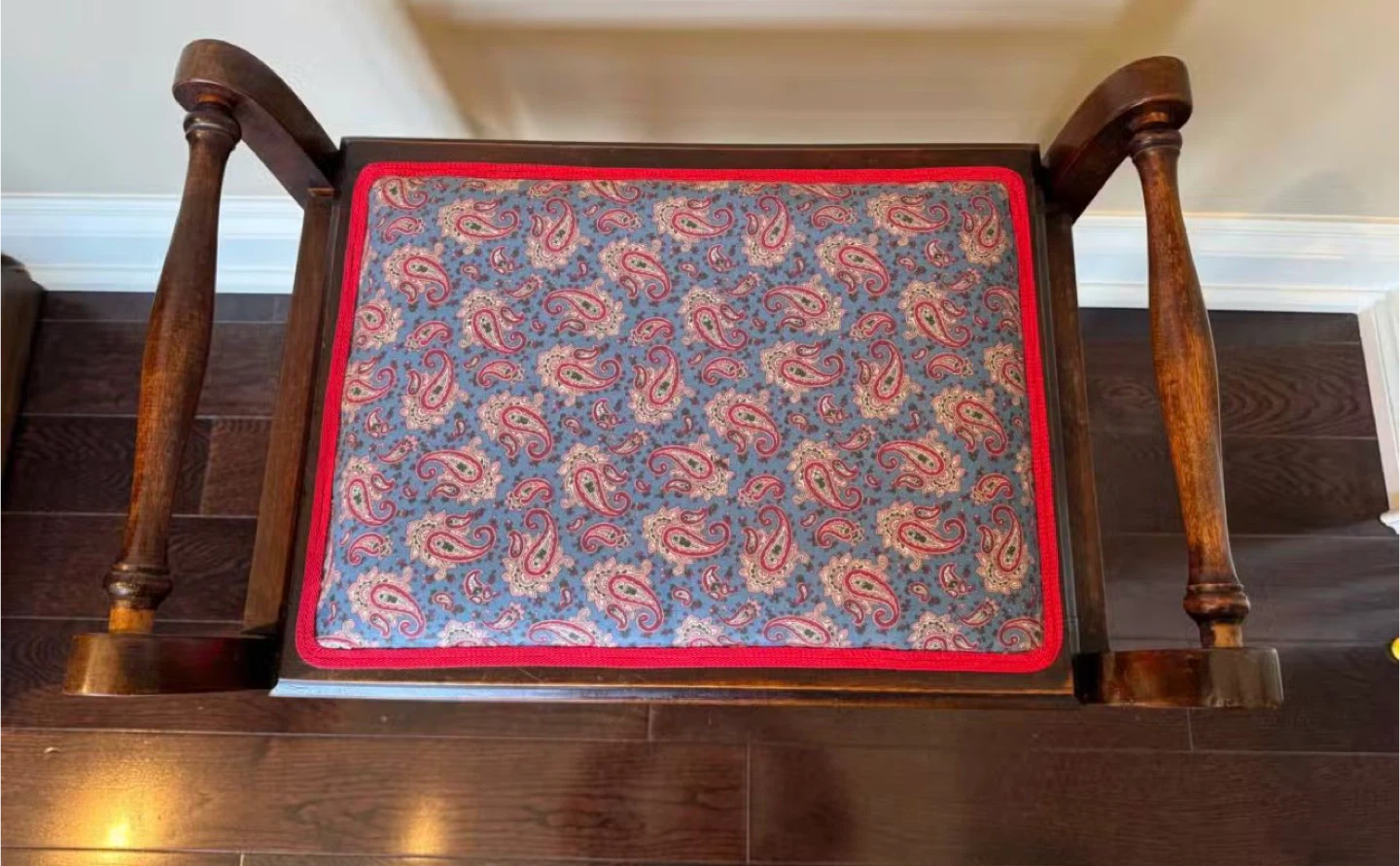 Vintage Piano Bench with Storage by LARG & SONS - photo 2