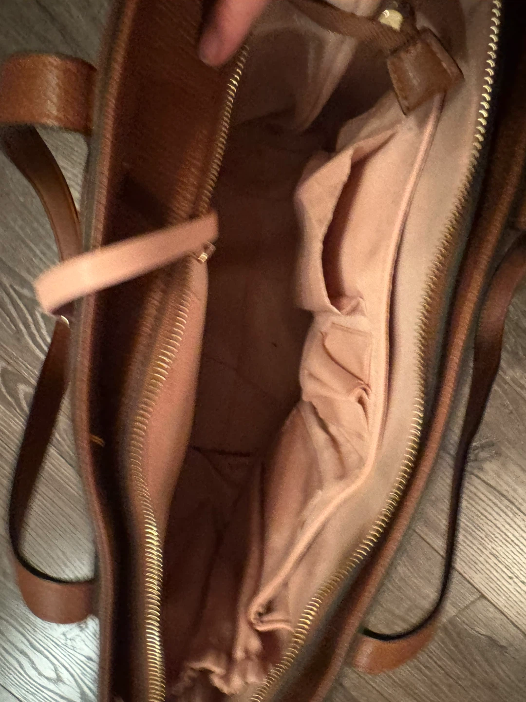 Poppy & Peonies Brown Faux Leather Tote Bag - photo 3