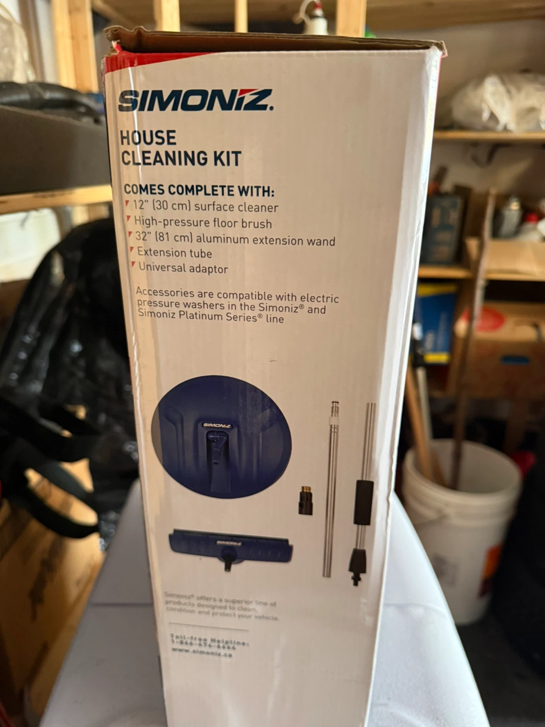 SIMONIZ Electric Pressure Washer Floor Cleaning Kit 5 Pieces - photo 2