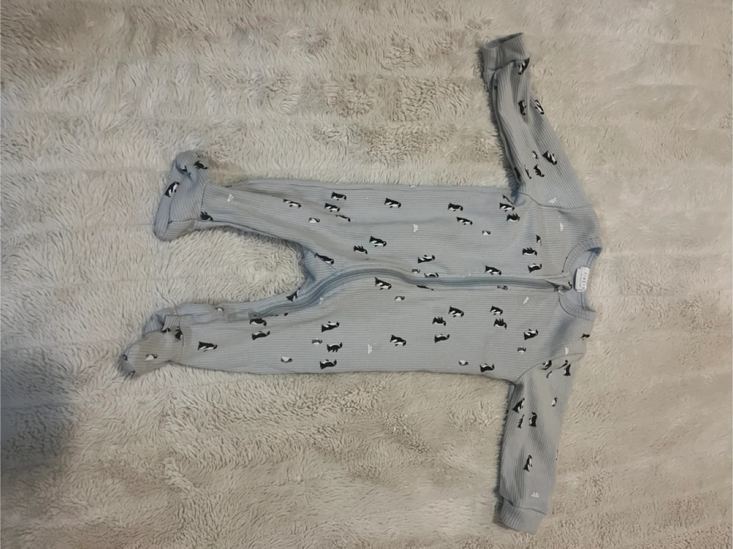 Petit Lem Footed Baby Sleeper - size 3M