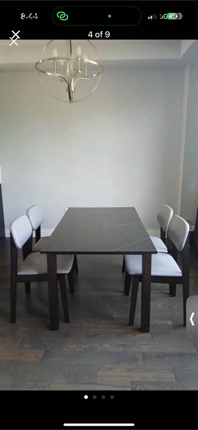Sofa Bed n Matress Dining Table w Chairs Lamp - photo 4