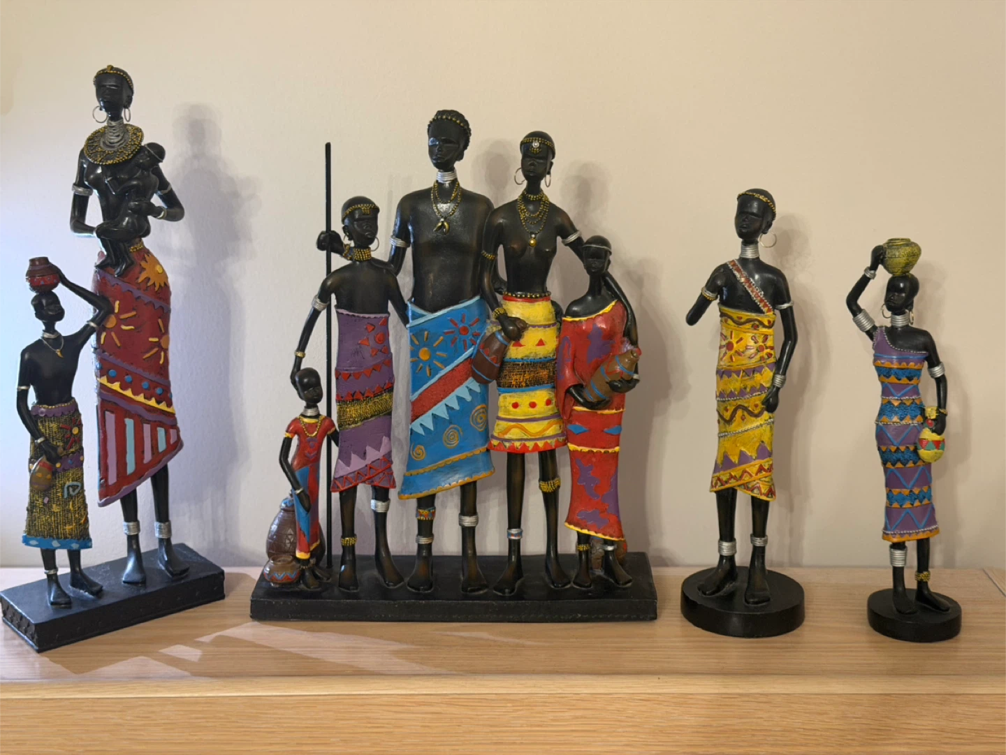 Set of 5 African Tribal Figurines