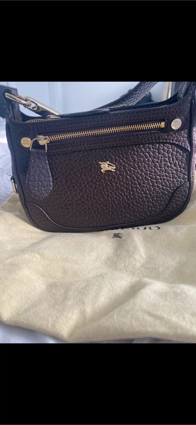 Burberry Brown Leather Shoulder Bag