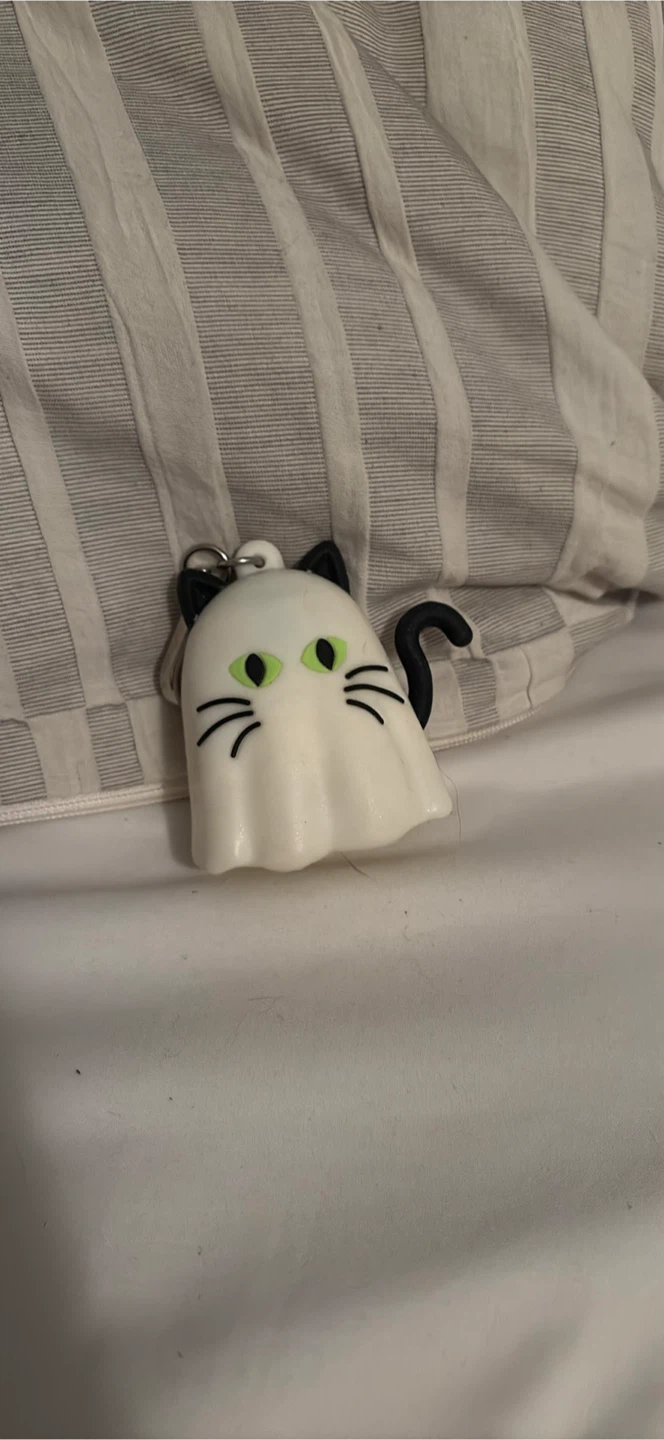 Ghost Cat Keychain bath and body works hand sanitizer holder