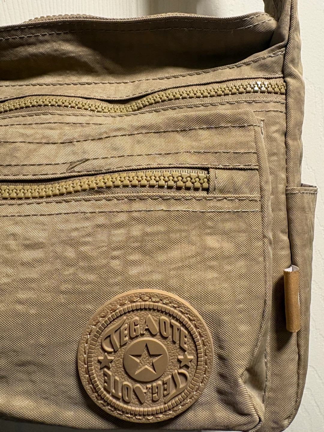 Tegaote Tan Nylon Crossbody Bag - photo 3