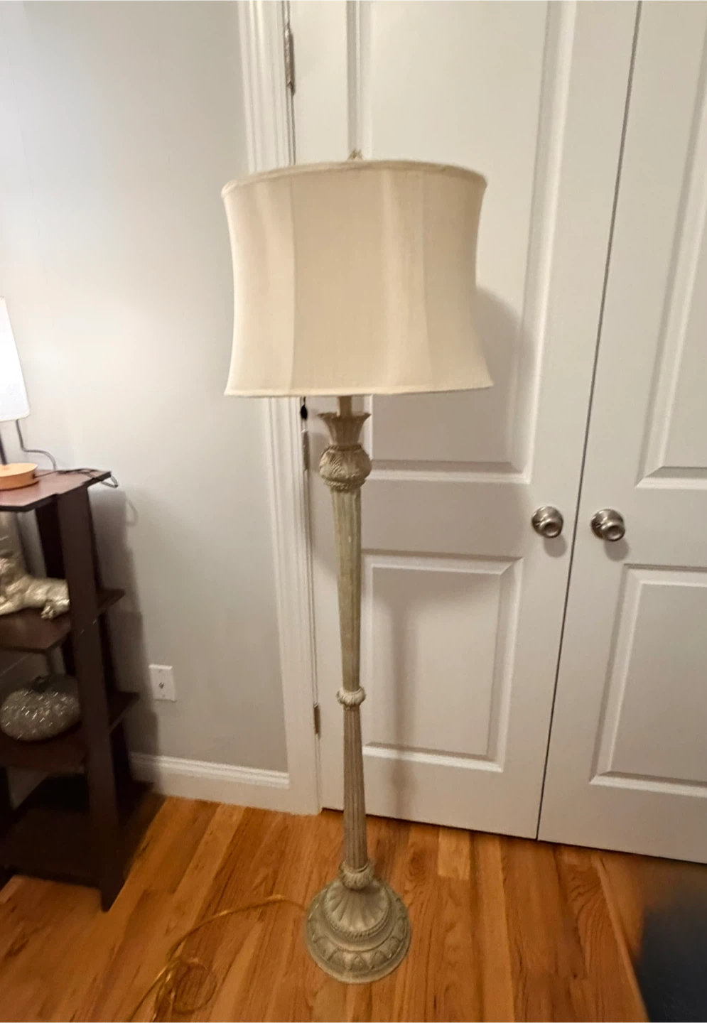 Decorative Floor Lamp with Cream Shade