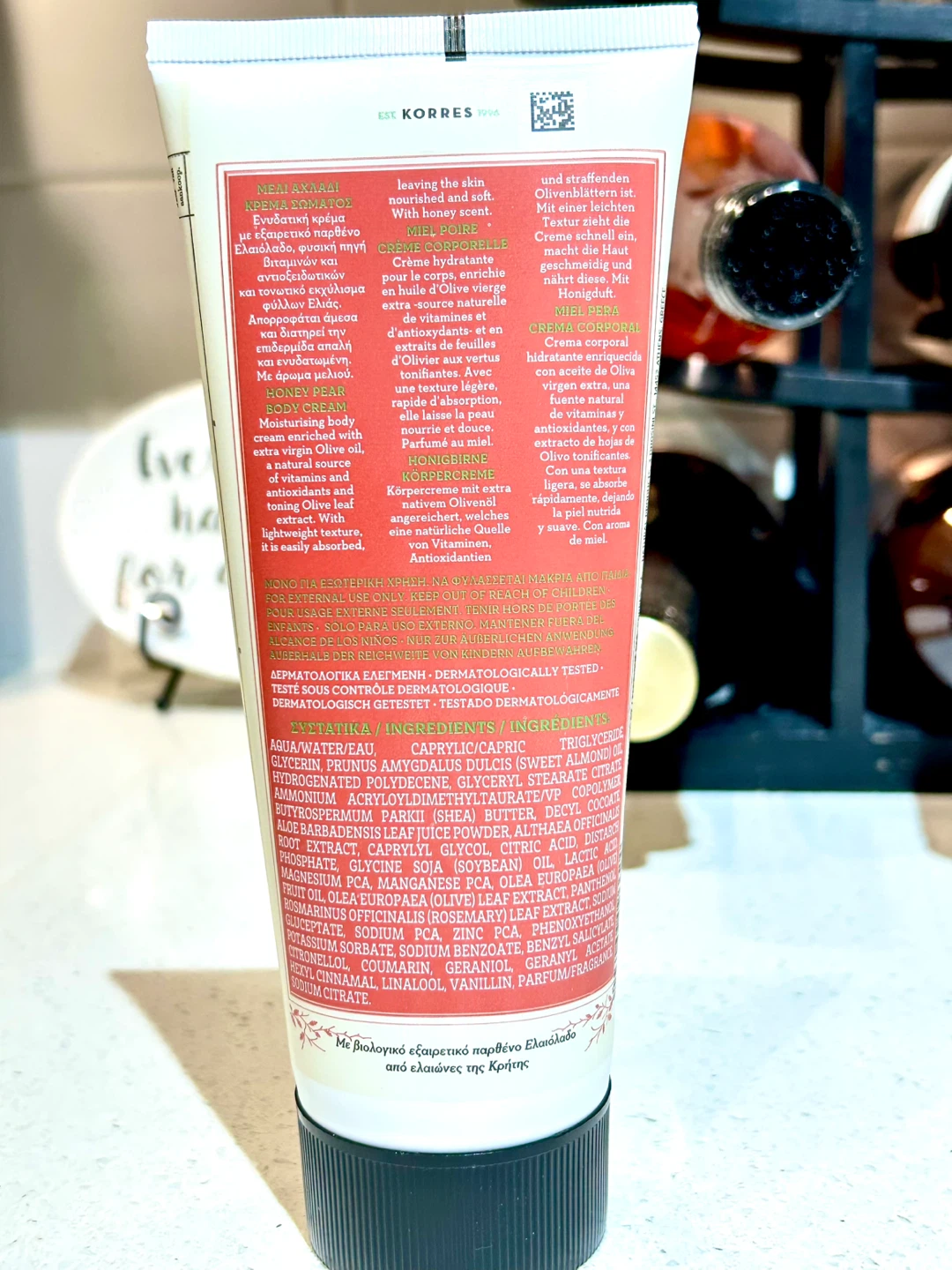 🍋🍯 NEW! 200ml KORRES BODY CREAM HONEY PEAR CRÈME - photo 3