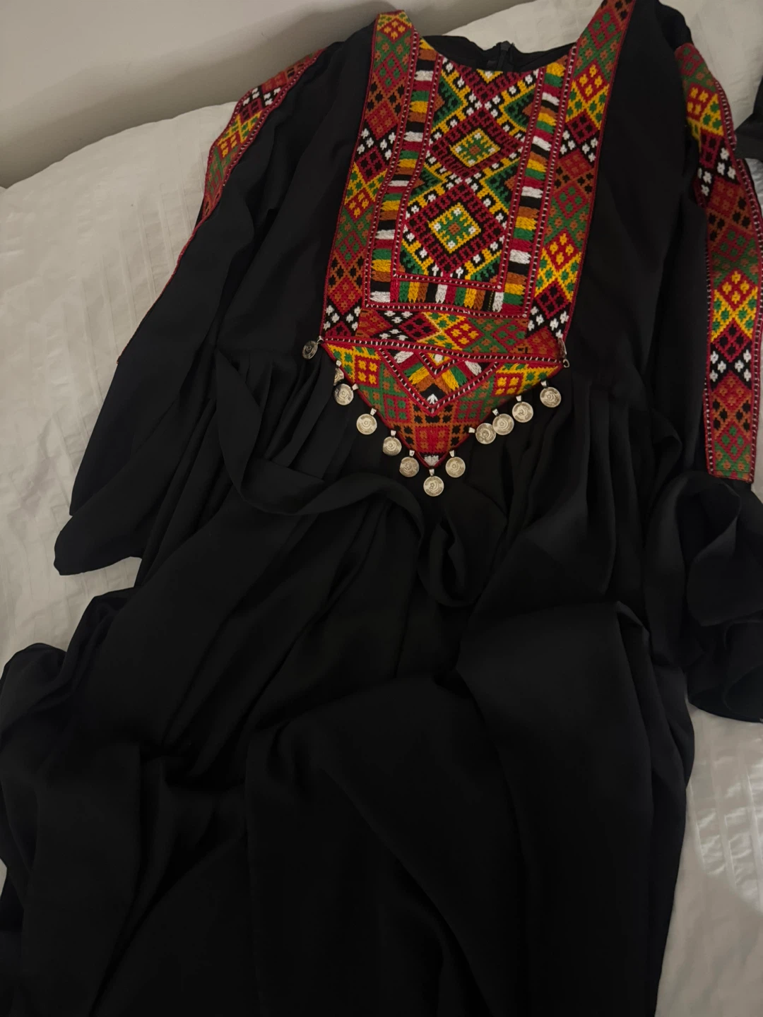 Elegant Long black afghan dress - photo 3