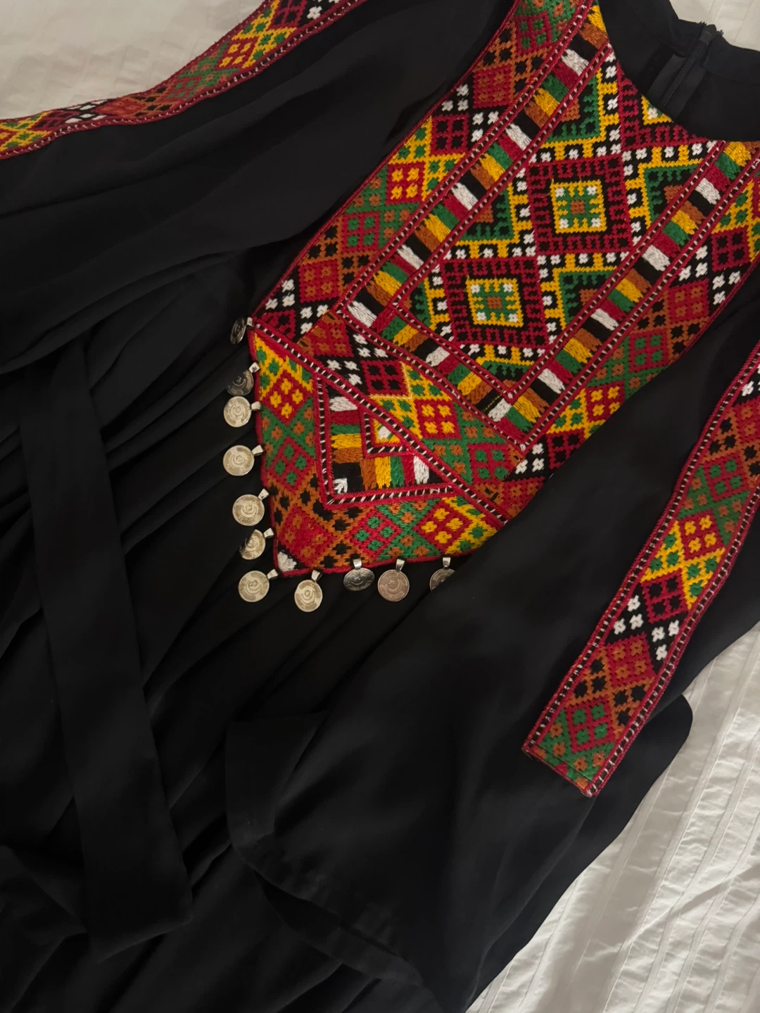 Elegant Long black afghan dress - photo 2