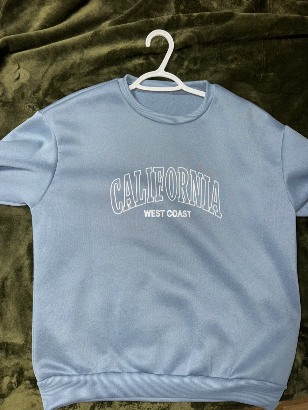 Light Blue 'California West Coast' Crewneck Sweatshirt