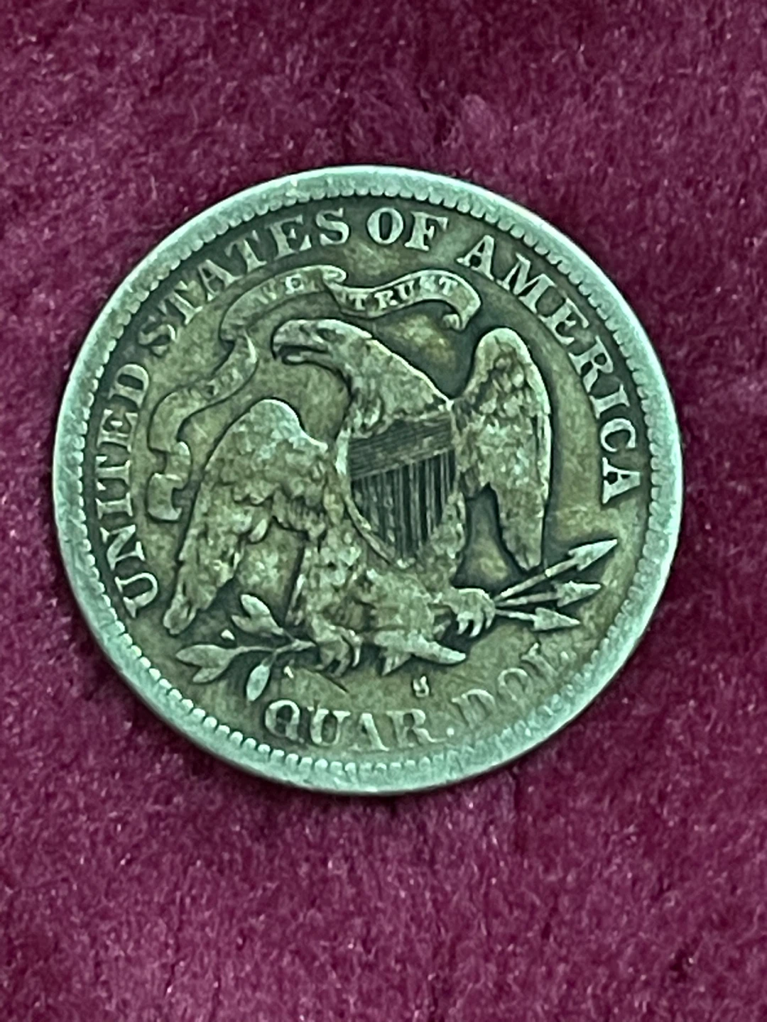 United States of America 1877 , Quarter Dollar Coin - photo 2