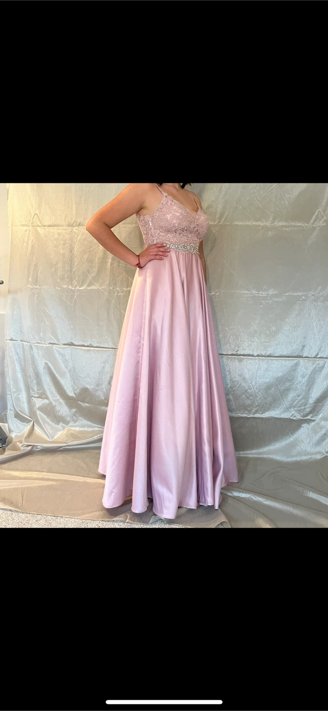 Women's Rose Lace & Beaded Formal Dress