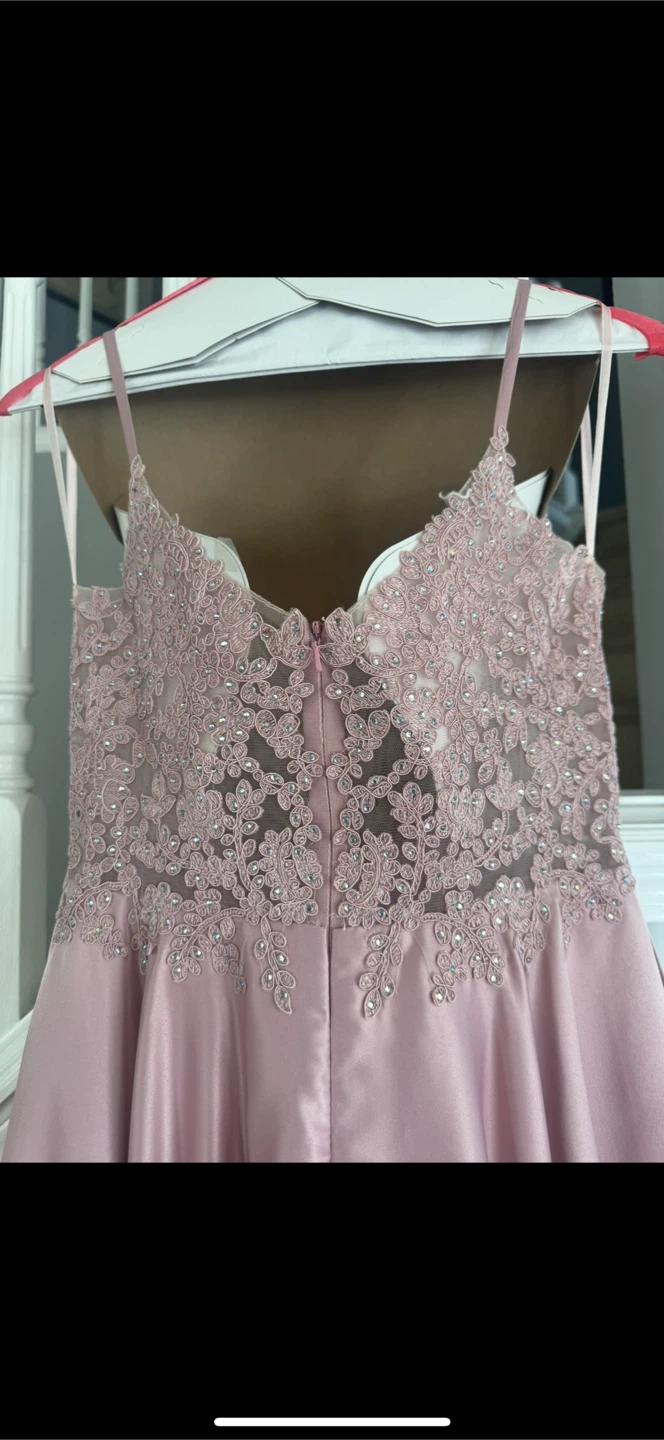 Women's Rose Lace & Beaded Formal Dress - photo 4