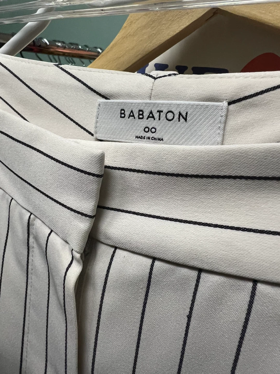 Babaton Striped Trousers Size 00 - photo 3