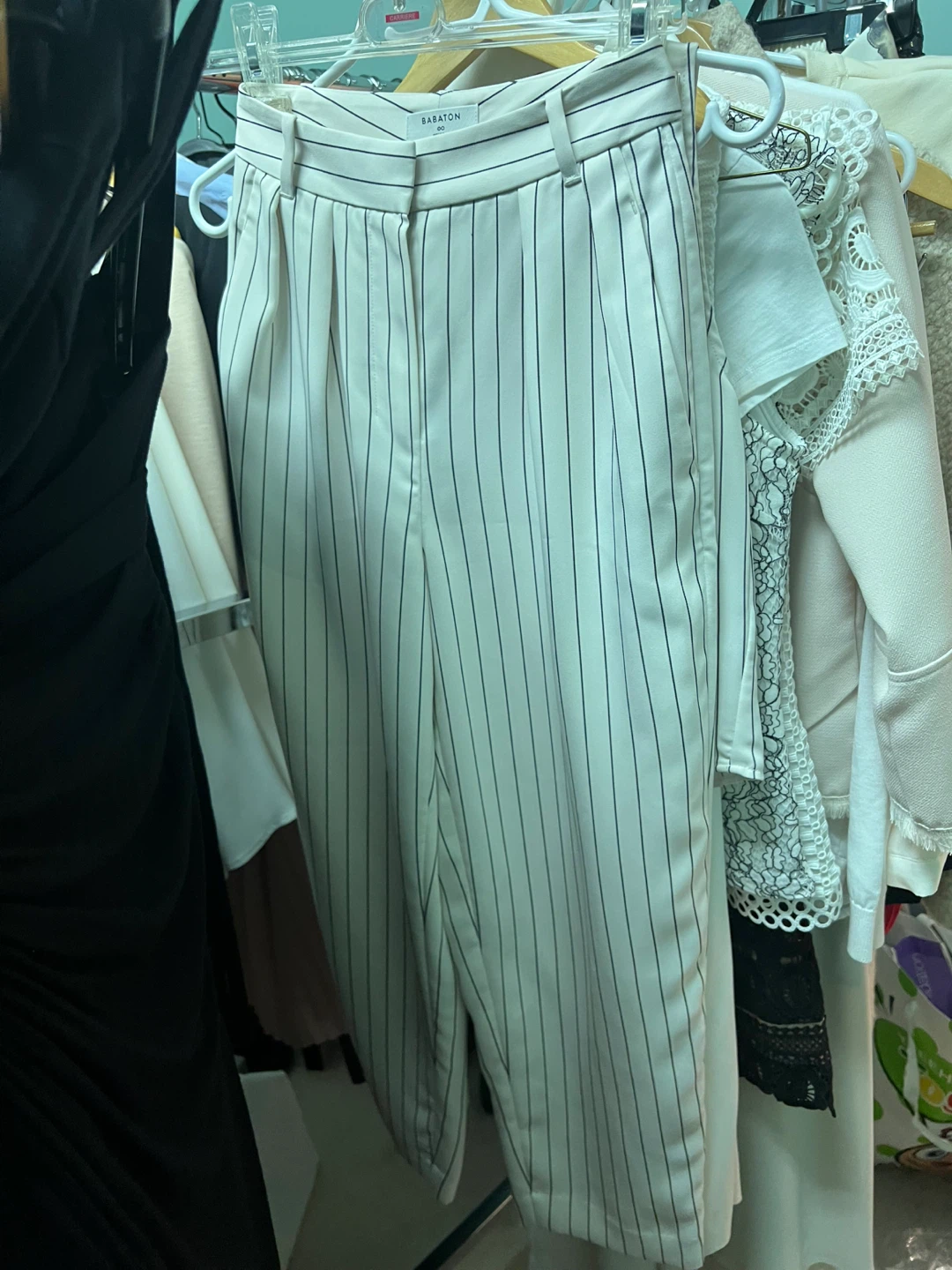 Babaton Striped Trousers Size 00 - photo 2