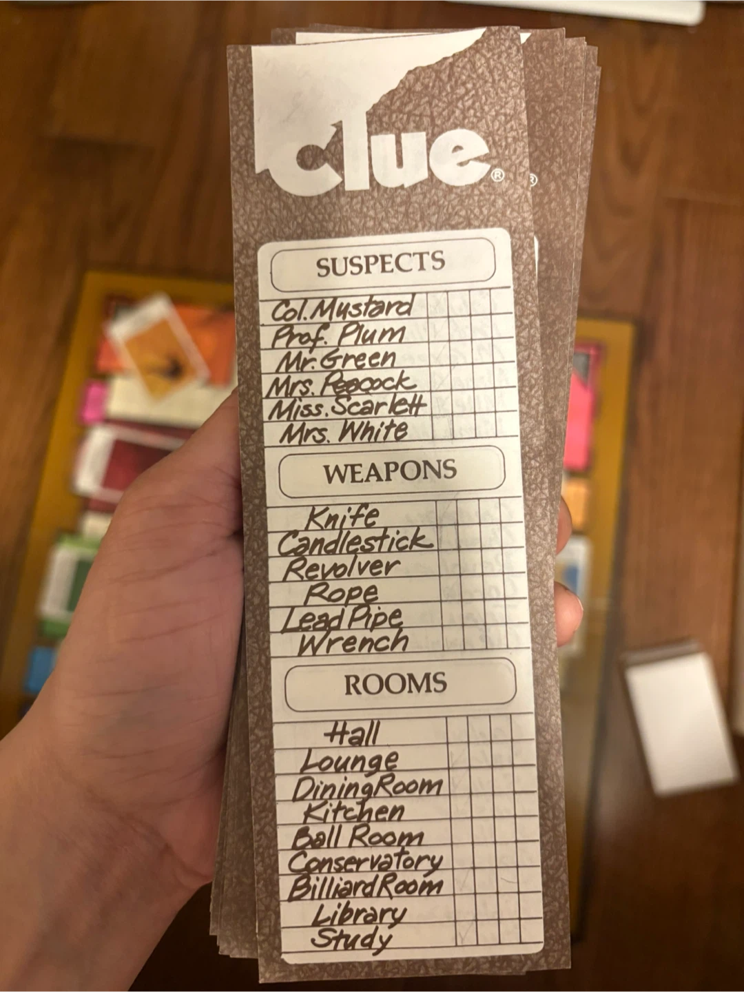 1972 Vintage CLUE board game - complete & bilingual - photo 4