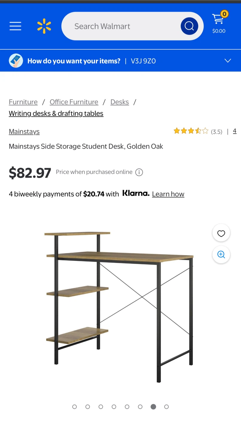 Mainstays Side Storage Student Desk - photo 5